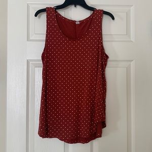 Polka dot luxe tank